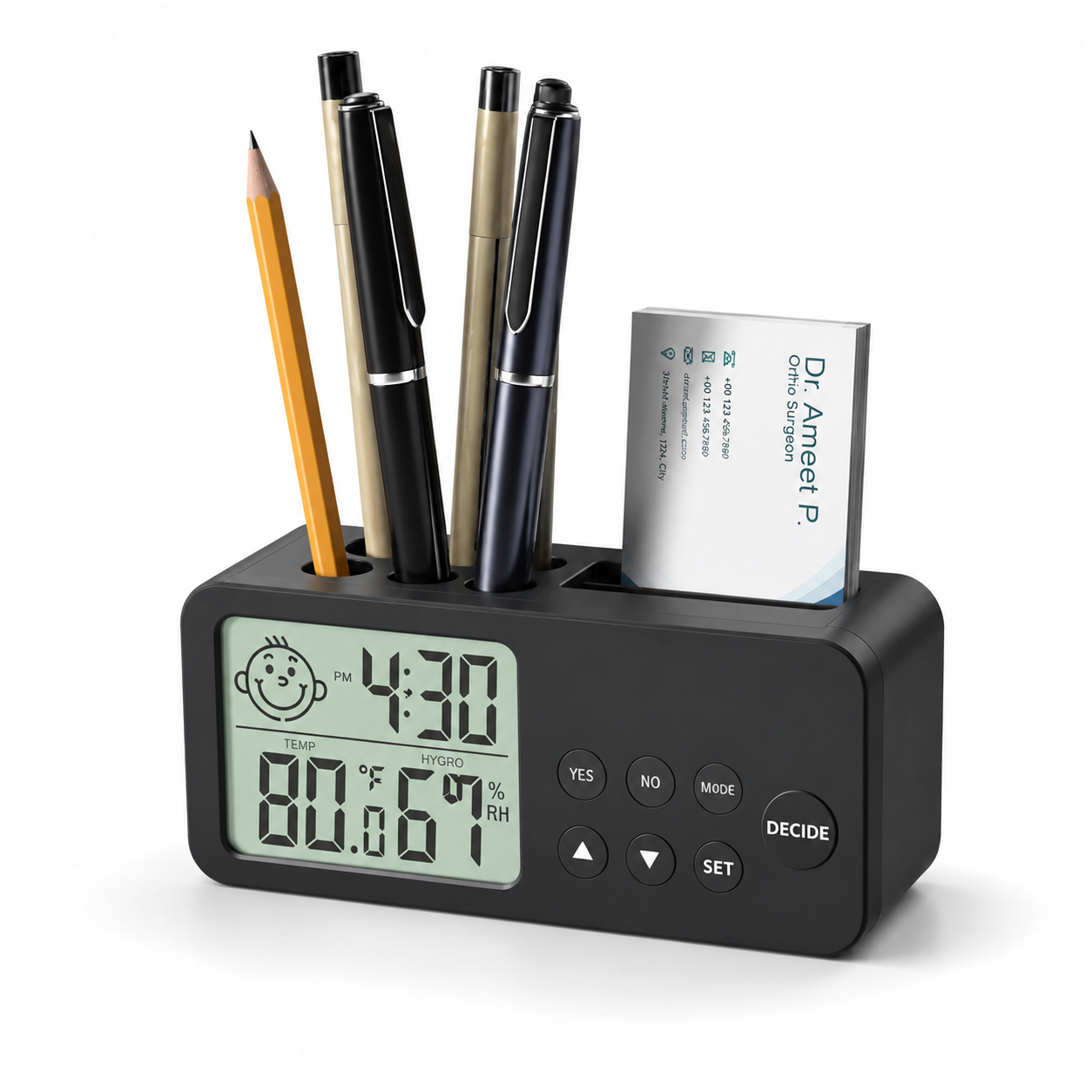 SmartDesk Clock Organizer