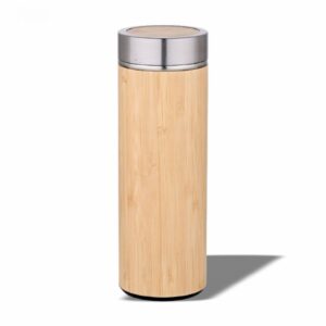 Bamboo Finish Vacuum Flask